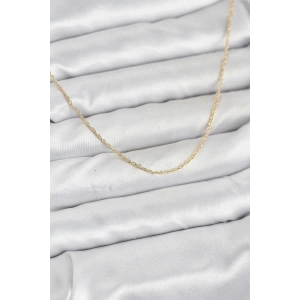 Erb CM 14K Gold Renk Burgu Model 60 Cm Kadın Kolye