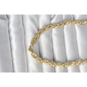 Erb CM 14K Gold Renk Kalın Burgu Zincirli Model 60 Cm Kadın Kolye