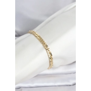 Erb CM 14K Gold Renk Kalın Zincir Model Kadın Bileklik