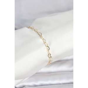 Erb CM 14K Gold Renk Kalpli Zincir Model Kadın Bileklik