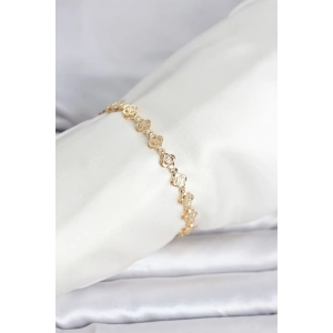 Erb CM 14K Gold Renk Yonca Model Kadın Bileklik