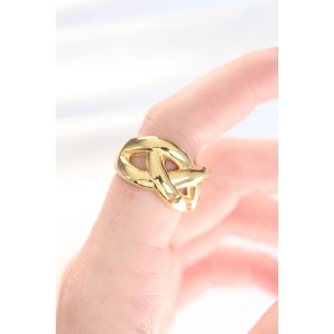 Erb Düğüm Model Gold Renk Ayarlanabilir Yüzük