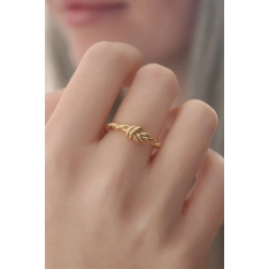 Erb Gold Renk Halat Düğüm Model Kadın Yüzük