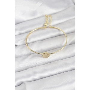 Erb Gold Renk Pirinç Model Kadın Bileklik