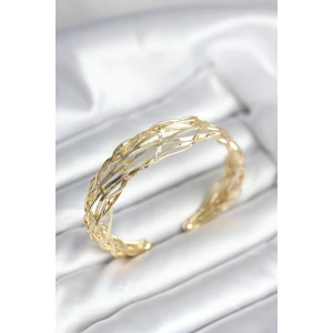 Erb Gold Renk Pirinç Vintage Kadın Bileklik