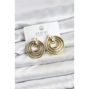 Erb Gold Renk Pirinç Vintage Kadın Küpe