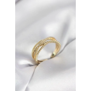 Erb Gold Renk Sarmal Model Kadın Yüzük