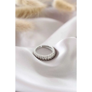 Erb Gümüş Renk Ayarlamalı Burgu Kadın Yüzük