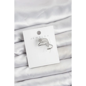 Erb Gümüş Renk Zirkon Taşlı Yıldız Model Kıkırdak Earcuff Küpe