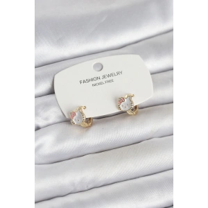 Erb Kitty Model Gold Renk Pirinç Çocuk Küpe