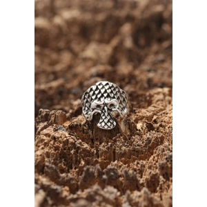 Erb Kuru Kafa Desen Ayarlanabilir Yüzük