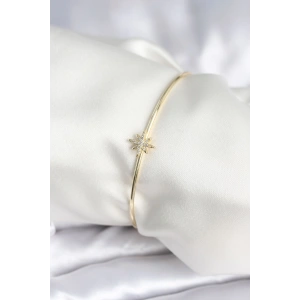 Erb Kutup Yıldızı Figür Pirinç Gold Renk Kadın Bileklik