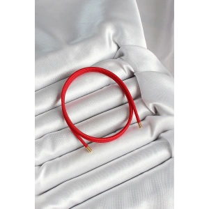 Erb Mıknatıslı  Koyu Kırmızı Renk Sarmal Kadın Bileklik