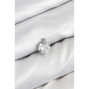 Erb Misineli Zirkon Taşlı Model Gümüş Renk Hayalet Kolye