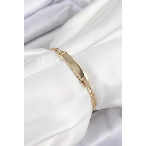 Erb Pirinç Dikdörtgen Model Gold Renk Xuping Bebek Künyesi