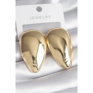 Erb Pirinç Gold Renk Badem Model Kadın Küpe