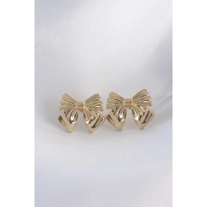 Erb Pirinç Gold Renk Fiyonk Küpe