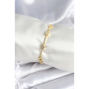 Erb Pirinç Gold Renk Halley Yıldız Model Kadın Bileklik