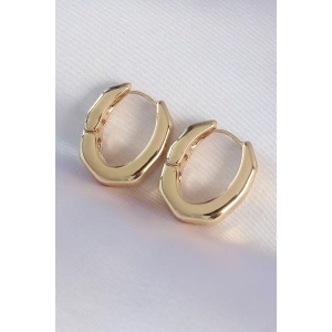 Erb Pirinç Gold Renk Kalın Kemik Model Küpe