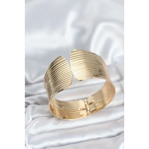 Erb Pirinç Gold Renk Levha Model Kadın Bileklik