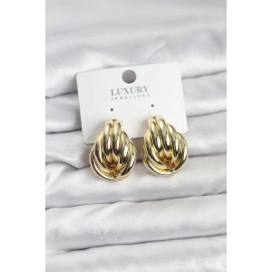 Erb Pirinç Gold Renk Vintage Kadın Küpe