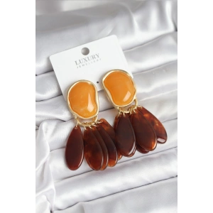 Erb Pirinç Gold Renk Vintage Model Kadın Küpe