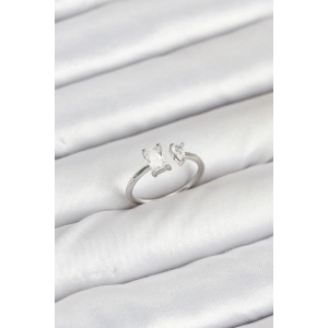 Erb Pirinç Gold Renk Zirkon Taşlı Kadın Yüzük