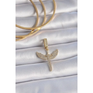 Erb Pirinç Gold Renk Zirkon Taşlı Mikail Model Ajda Charm