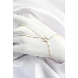 Erb Pirinç Gold Renk Zirkon Taşlı Yıldız Model Şahmeran