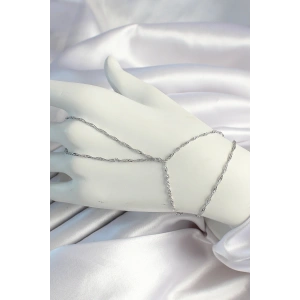 Erb Pirinç Gümüş Renk Esnek Burgu Zincirli Şahmeran