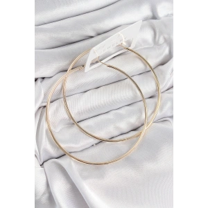 Erb Pirinç Halka Model Gold Renk Kadın Küpe