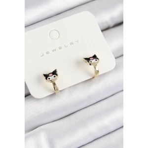 Erb Pirinç Kuromi Model Gold Renk Çocuk Küpe