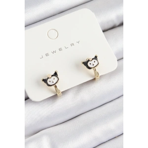 Erb Pirinç Kuromi Model Gold Renk Çocuk Küpe