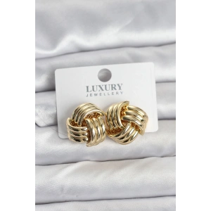 Erb Pirinç Sarmal Gold Renk Kadın Küpe