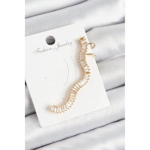 Erb Pirinç Su Yolu Model Gold Renk Sağ Kıkırdak Küpe