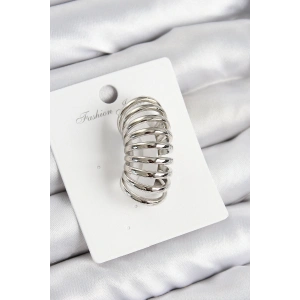 Erb Pirinç Yay Model Gümüş Renk Sağ Kıkırdak Küpe