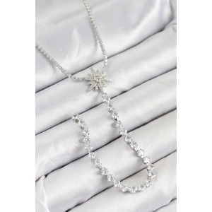 Erb Pirinç Zirkon Taşlı Kutup Yıldızı Model Gold Renk Y Kolye