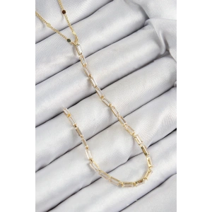 Erb Pirinç Zirkon Taşlı Model Gold Renk Y Kolye