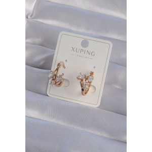 Erb XUPİNG Rose Renk Zirkon Taşlı Halka Küpe
