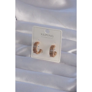 Erb XUPİNG Rose Renk Zirkon Taşlı İşlemeli Halka Küpe