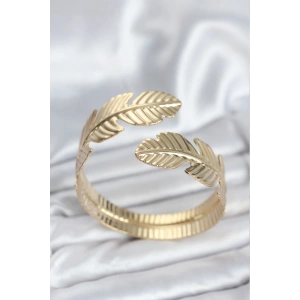 Erb Yaprak Model Gold Renk Kadın Bileklik