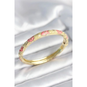 Erb Yeşil Krem Renk Detaylı Mineli Kelepçe