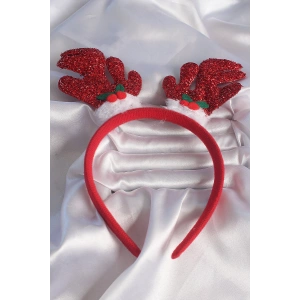 Erb Yılbaşı Temalı Simli Geyik Boynuzu Figürlü Taç