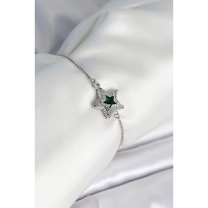 Erb Yıldız Model Asansörlü Gümüş Renk Kadın Bileklik