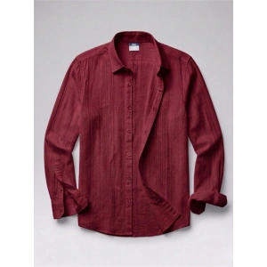 Erkek Armürlü Yarım Oversize Müslin Gömlek