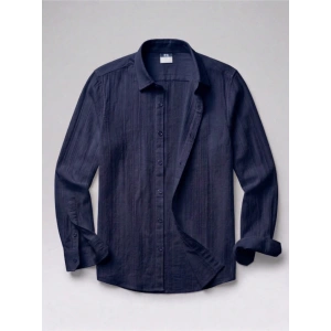 Erkek Armürlü Yarım Oversize Müslin Gömlek