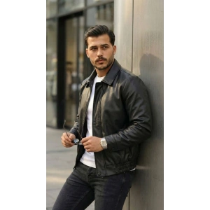 Erkek Astarlı Deri Ceket