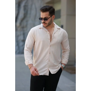 Erkek Kadife Dokulu Uzun Kollu Gömlek