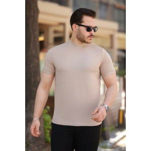 Erkek Yarım Balıkçı Yaka Kısa Kollu T-shirt