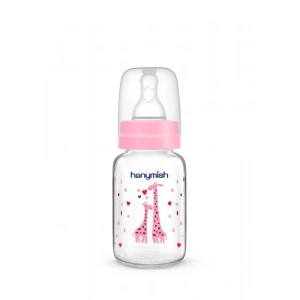 Hanymish Cam Biberon 125 ml 0-6 Ay - Pembe